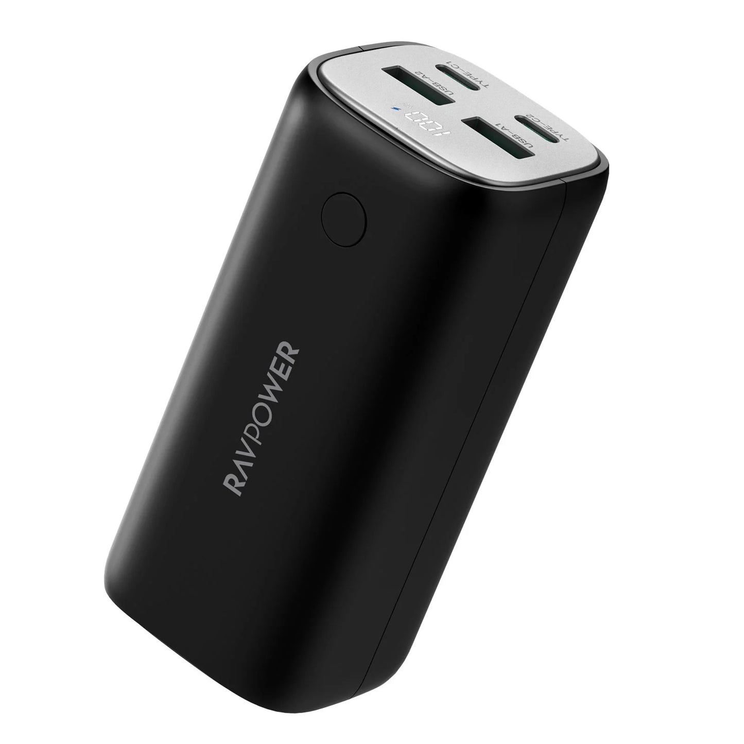 Power Bank 20,000 mAh, 70W USB-C PD, 4-Port Output, LED Display, High-Speed Laptop & Smartphone Charging