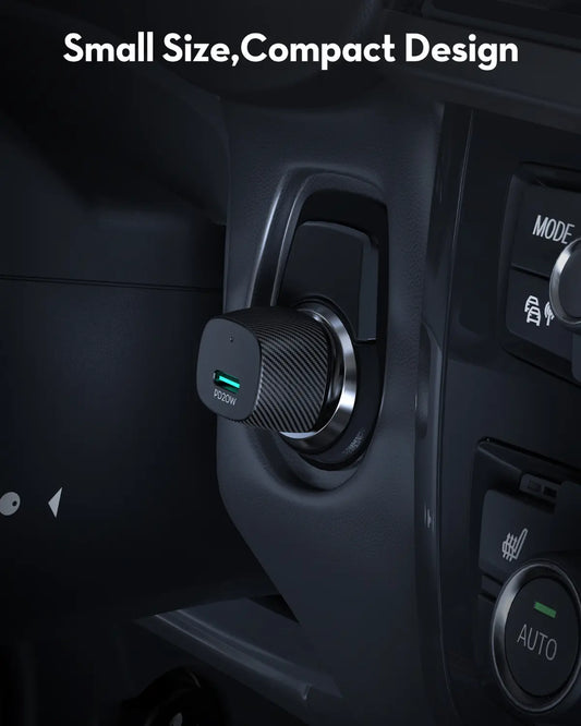 USB-C Car Charger – 20W PD Fast Charging, Compact