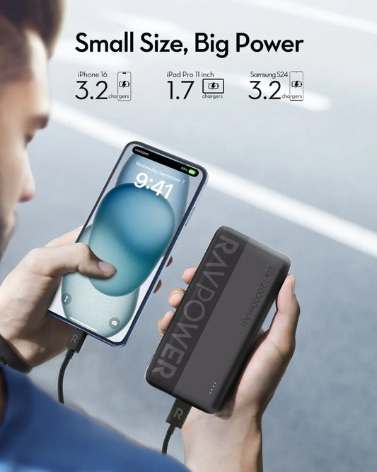 20,000mAh Power Bank – 22.5W SCP & 20W PD Fast Charging, USB-C Two-Way, Triple Port Output