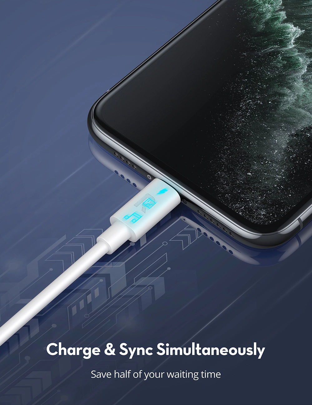 USB-C to Lightning Cable – 27W PD Fast Charging, MFi Certified, 1M TPE Durable Design
