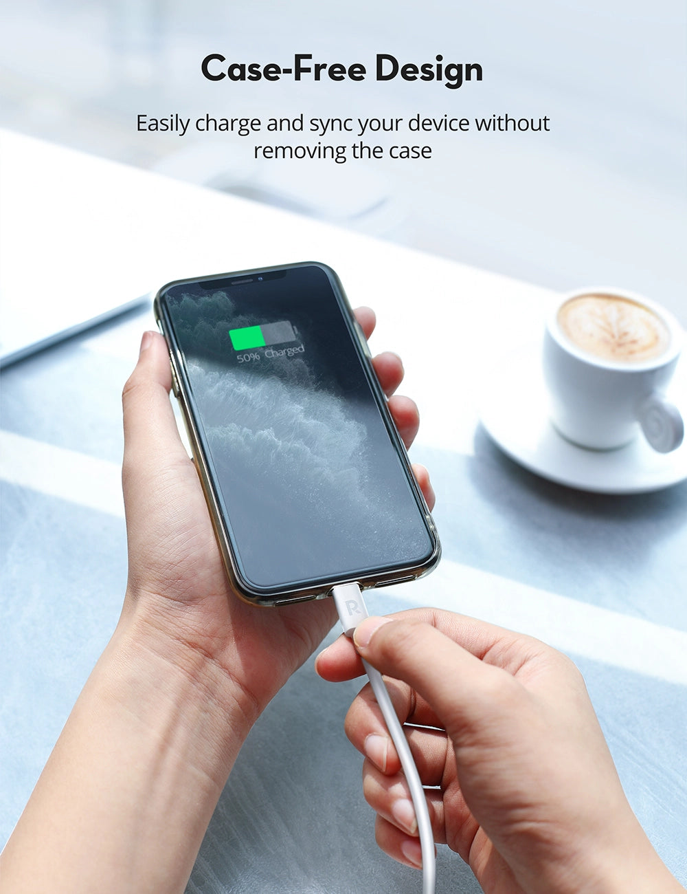 USB-C to Lightning Cable – 27W PD Fast Charging, MFi Certified, 1M TPE Durable Design