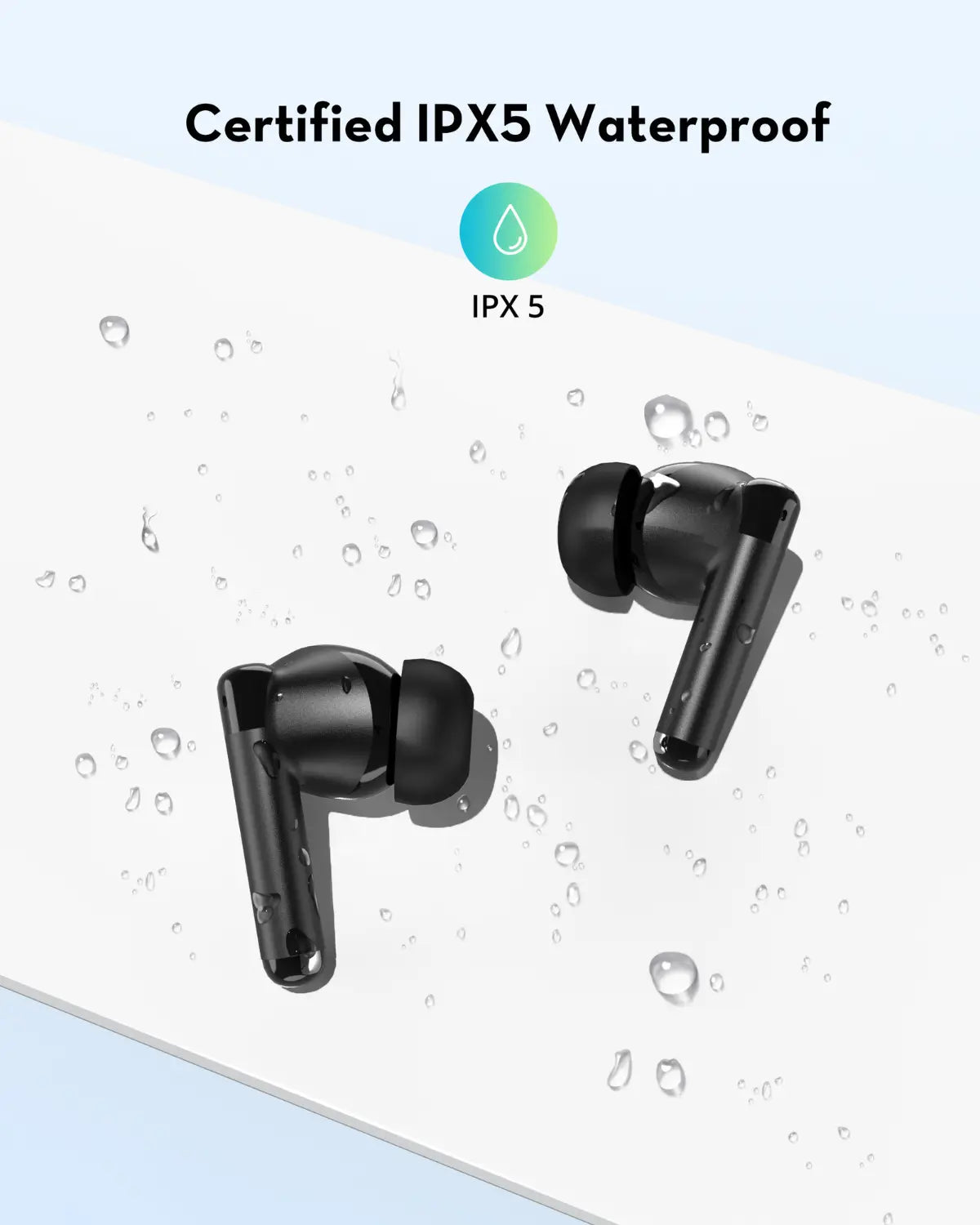 True Wireless Earbuds – Bluetooth 5.3, 24H Playtime, ENC Noise