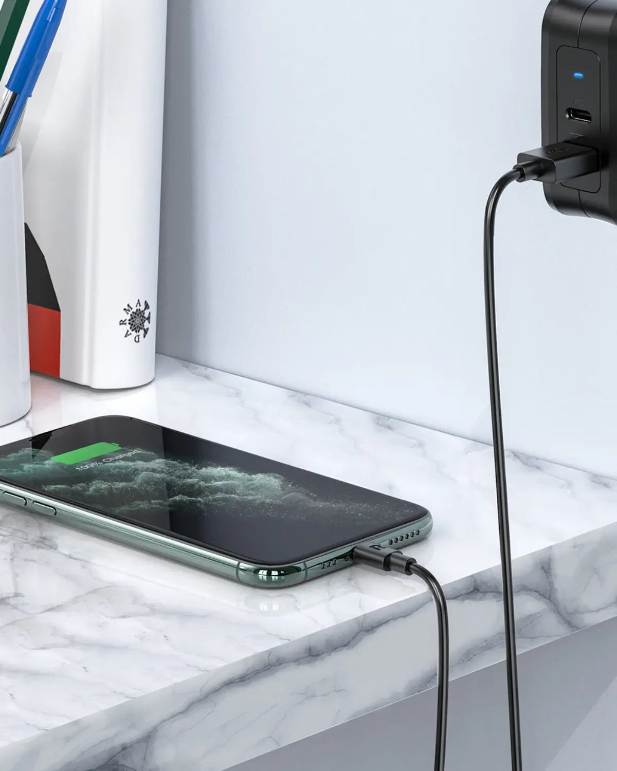 USB-A to Lightning Charging Cable – MFi Certified, 27W Fast Charging, 1M Durable TPE Cable for iPhone, iPad & More