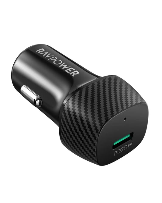 USB-C Car Charger – 20W PD Fast Charging, Compact