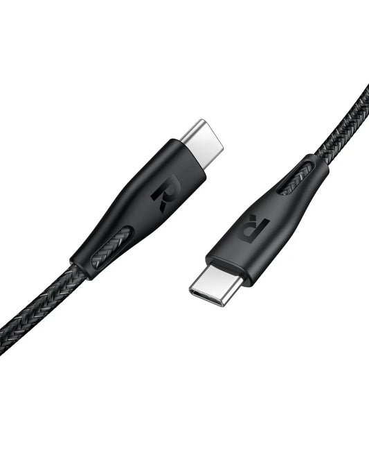 USB-C to USB-C Charging Cable – 60W Fast Charging, 1.2M Durable Nylon Braided Cable