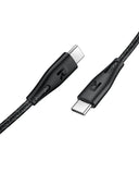 USB-C to USB-C Charging Cable – 60W Fast Charging, 1.2M Durable Nylon Braided Cable