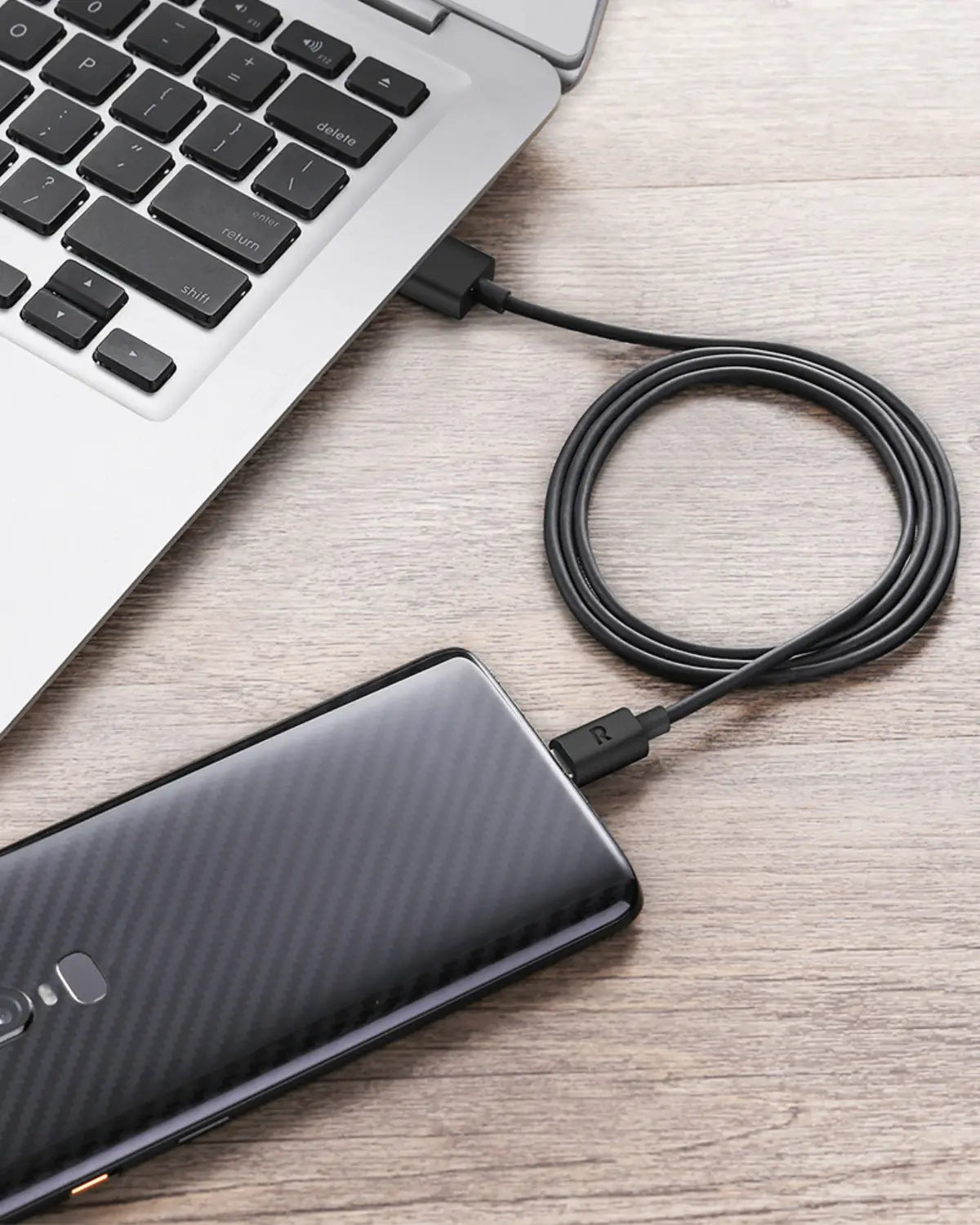 USB-A to USB-C Cable (1M) 60W Fast Charging, Durable TPE Cable