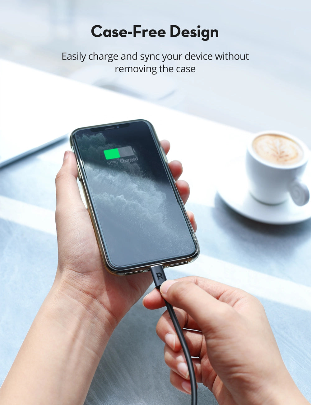 USB-C to Lightning Cable – 27W PD Fast Charging, MFi Certified, 1M TPE Durable Design