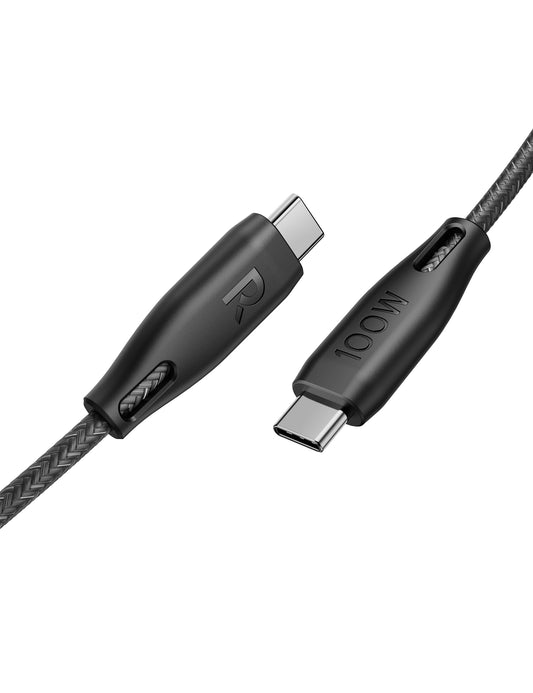 USB-C to USB-C Cable, 100W PD Fast Charging, 1.5M Length, Ultra-Durable Nylon Braided, 50,000+ Bend Lifespan