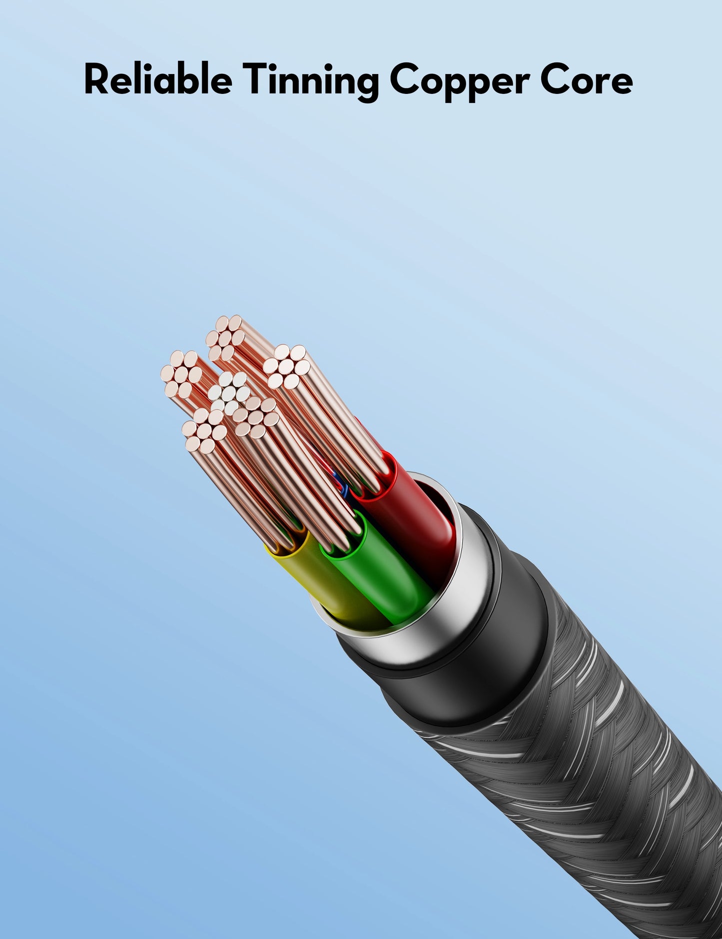 USB-C to USB-C Cable, 100W PD Fast Charging, 1.5M Length, Ultra-Durable Nylon Braided, 50,000+ Bend Lifespan