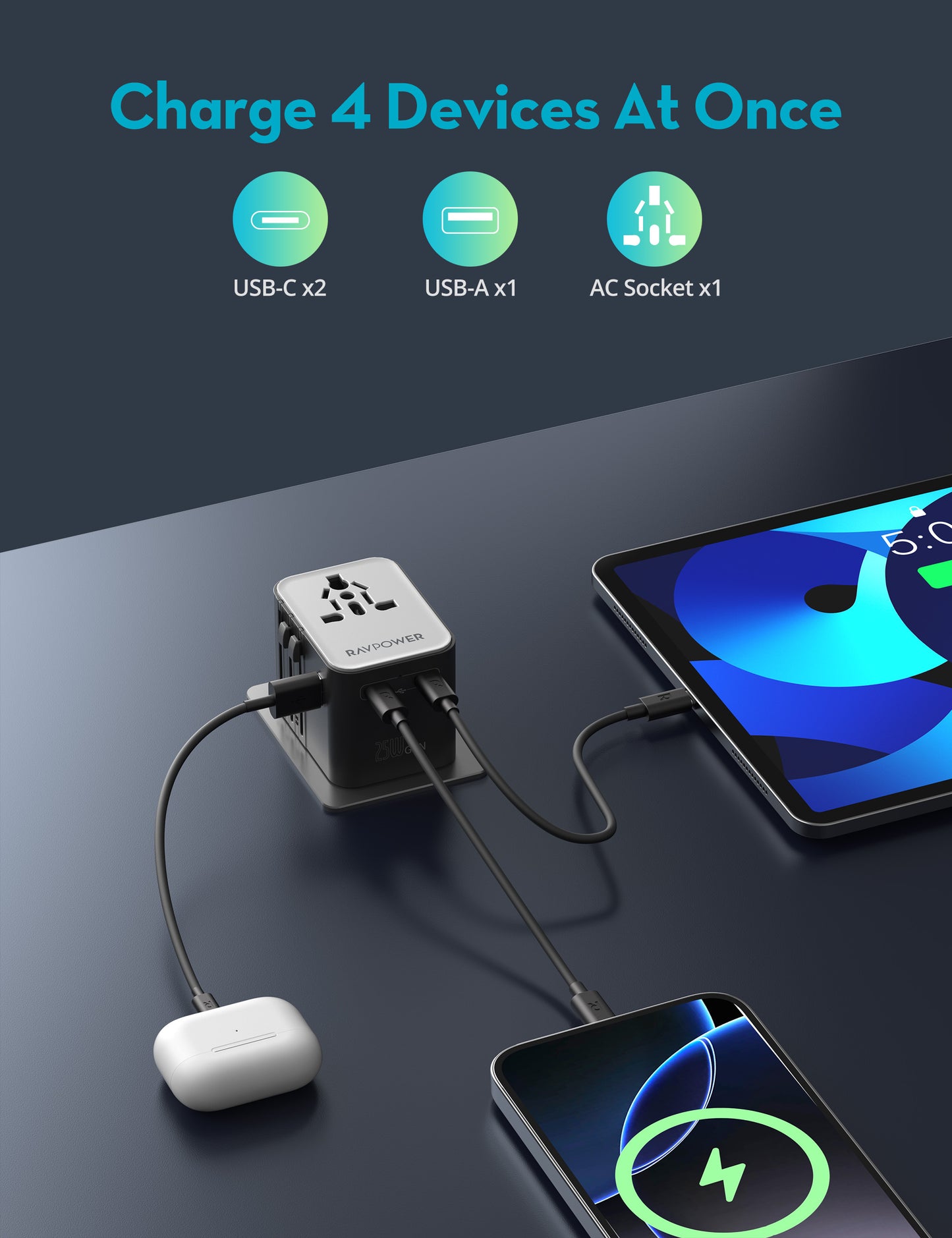 International Adapter 25W