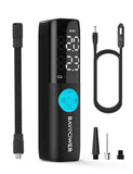 Portable Tire Inflator – 12V DC Car Air Compressor, Auto Shut-Off, LED Light, No Battery Design (Safe in Car Use)