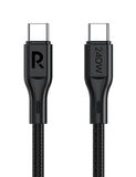 Nylon Braided USB-C to USB-C Cable 240W – 1m