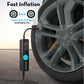 Portable Tire Inflator – 12V DC Car Air Compressor, Auto Shut-Off, LED Light, No Battery Design (Safe in Car Use)