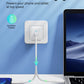 45W GaN Dual-Port Wall Charger – USB-C PD + USB-A QC Fast Charging, Compact EU Plug Charger