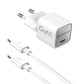 RAVPower Fast Charging Combo – 20W GaN USB-C Wall Charger + 1M C to C Cable