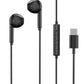 Wired USB-C Earphones – Booming Bass, In-Line Remote, 14mm Dynamic Drivers, Plug & Play (1.2M Cable)